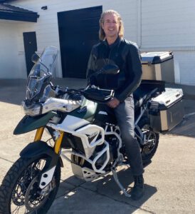 rich razgaitis sitting on a motorcycle